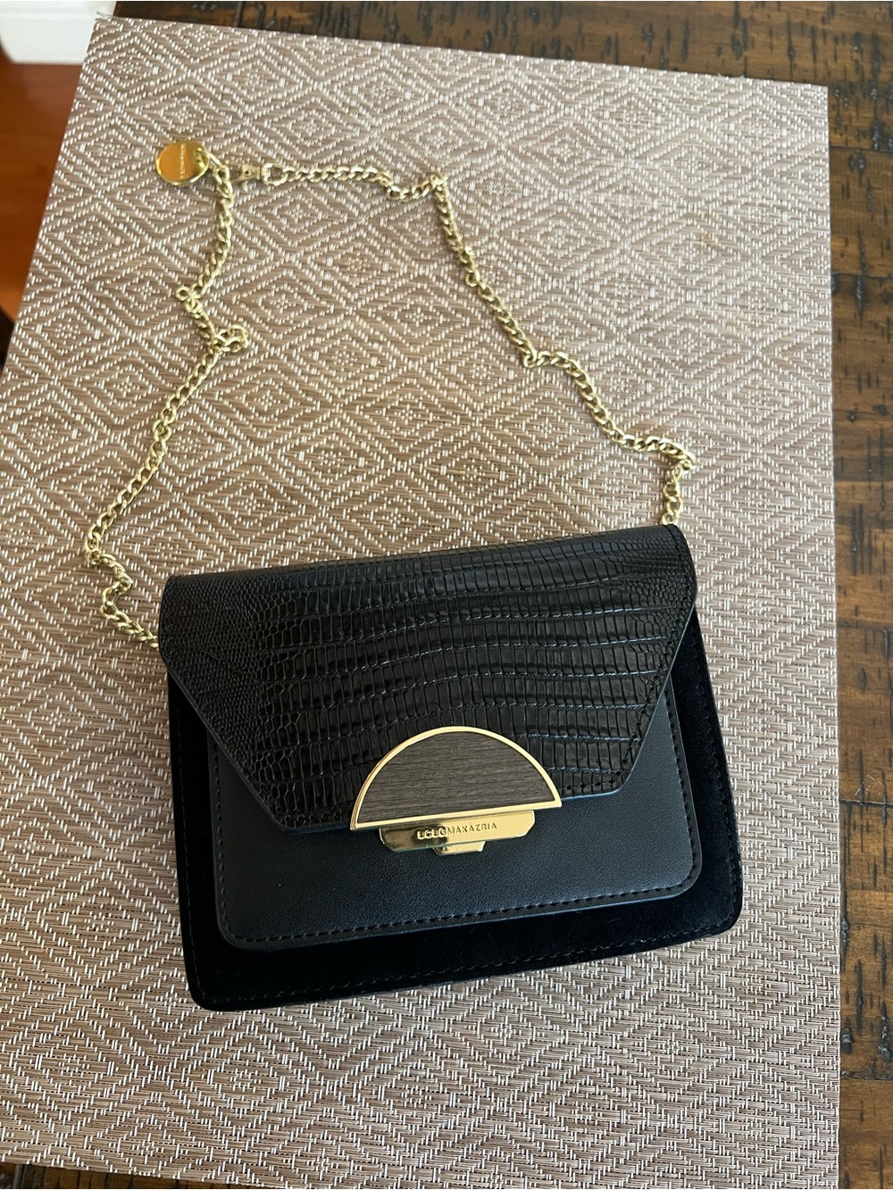BCBGMAXAZRIA Elenora Shoulder
Bag or Waist bag
NWOT Black Suede